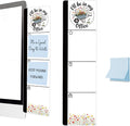 Monitor Memo Board Acrylic Sticky Note Holder Flower Wheelbarrow Garden Office Desk Decor with 100 Self Stick Note Pads I'll Be in My Office Quote