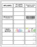 MFLABEL 1" x 2-5/8" Address Labels for Laser & Inkjet Printers 15,00 White Shipping Stickers(50Sheets,30/Sheet)+48 Free Fragile Stickers | Easy to Peel,Mailing Labels for Packages, Shipping