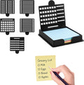 A Set Of Sticky Note Holder,Post It Note Holder,Containing 5 Different Templates And 1 Sticky Note Sticky Note Stencil,Sticky Note Dispenser,Sticky Note Organizer,Suitable For A Home Office To-Do List