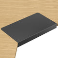 Suptek 17-inch Black Corner Mounting Bracket Extender for L-Shaped Desks – Fits Under-Desk Keyboard Trays (Model DESKEX01)