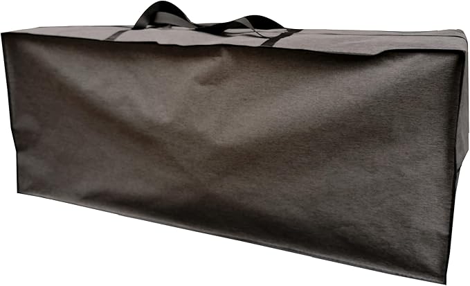 Outdoor Rectangular Cushion storage Bag, Protective Zippered Storage Bags with Handles, 50''L x 13''W x 20''H Dark Grey