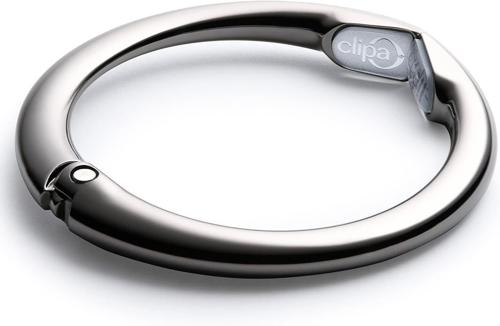 Clipa Bag Hanger Collection, The Ring that Opens into a Hook, Auto Closes | Holds 15 kg, Needs only 10mm to Hang a Hand Bag, Easy to Use with One Hand, The Instant Bag Hanger, 3 yr Warranty