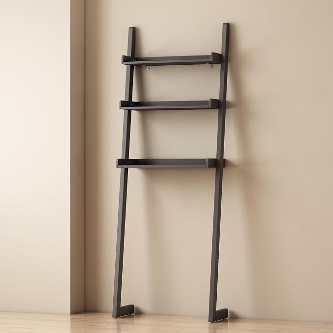 Solid Bamboo Over Toilet Shelf,3 Tier Bathroom Shelf with Anti-Slip Base | Solid bamboo over the toilet storage – naturally moisture-resistant for bathrooms, built for long-lasting durability
