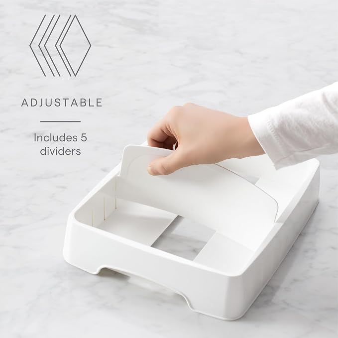 YouCopia StoraLid Adjustable Food Container Lid Organizer for Kitchen Cabinet Storage, Small (Pack of 6)