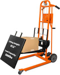 Tory Carrier Material Lift Winch Stacker, 330 lbs Capacity Pallet Stacker, 40.5" Lifting Height, Pallet Truck Dolly, Swivel Casters Lift Table Cart, Forklift with Steel Platform
