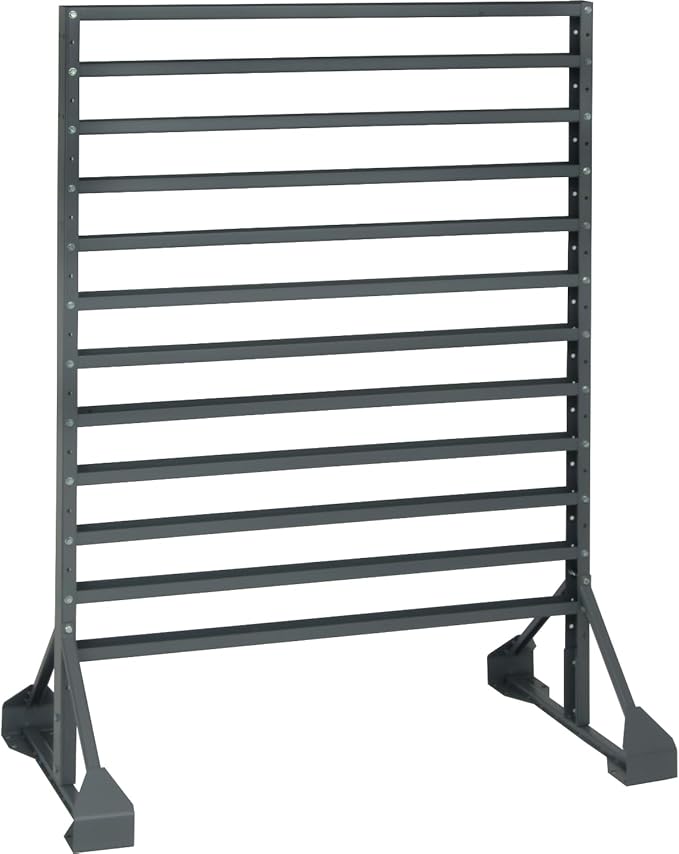 Quantum Storage Systems QRU-12D Solid Double Sided Rail Racks 12 Shelves 53" H x 36" W x 20" D