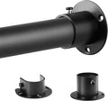 Closet Rod, 17 to 99 Inch Adjustable Closet Rod for Rugged Durability,1.3 Inch Diameter Heavy Duty Closet Rods for Hanging Clothes,Premium Metal Black Closet Poles for Wardrobes