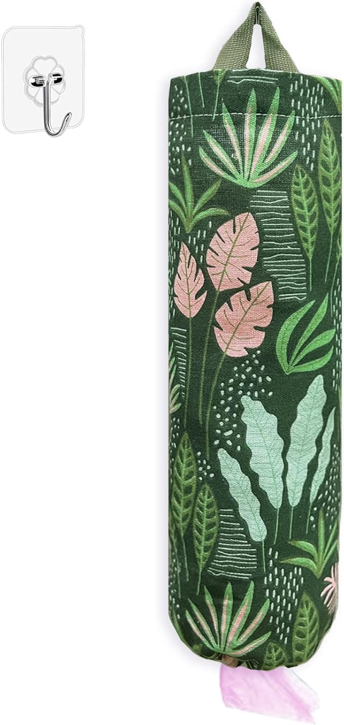 SYIPO Plastic Bag Holder, Reusable Grocery Bag Organizer, Wall Mount, 1 Pack, Seaweed | 1 Pack