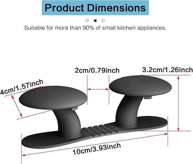 Cord Organizer for Appliances, Cord Holder Cord Wrapper Kitchen Gadgets Cord Organizer Stick On Kitchen Appliances, Mixer, Air Fryer, Coffee Maker, Multifunctional Adhesive Wall Hooks (4Pack)