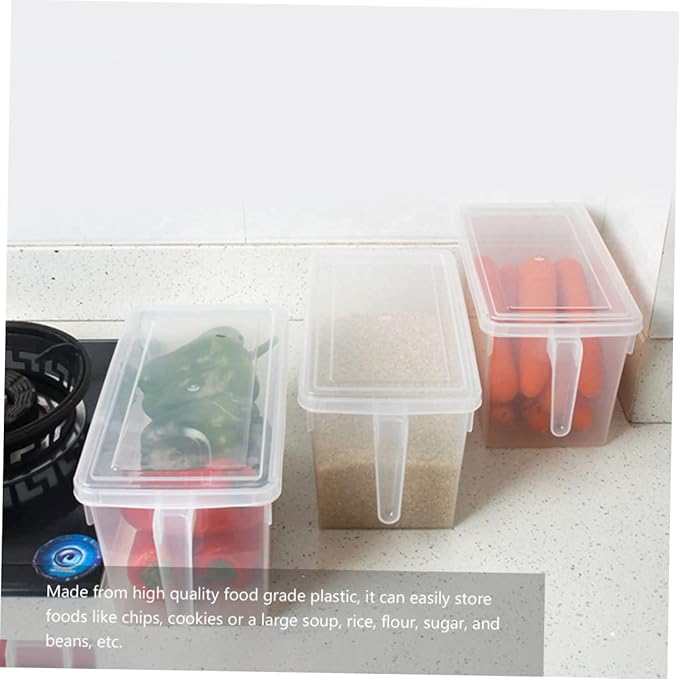 2pcs Food Preservation Storage Box Transparent Sealed Containers for Refrigerator Organization Microwave Dishwasher Material for -term Use