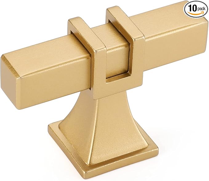 10 Pack Gold Cabinet Knobs Brushed Brass Dresser Drawer Knobs Gold Kitchen Cabinet Pulls Cabinet Hardware