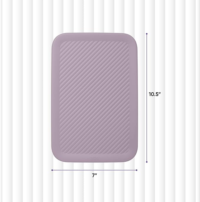 Superio Ribbed Collection - Decorative Plastic Basket Open Home Storage Bins Organizer, Lilac (Parent) Container Boxes for Organizing Closet Storage Bins for Shelves (Lid - Medium (5 Liter), 6 Pack)