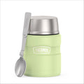 THERMOS Stainless King Vacuum-Insulated Food Jar with Spoon, 16 Ounce, Matte Green