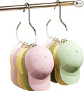 8 Pack Hat Organizer for Baseball Caps, White Baseball Hanger Holder for Closet, Ball Cap Hat Racks Storage Organizer for Caps Purse Beanie Belt Tie (8 White)