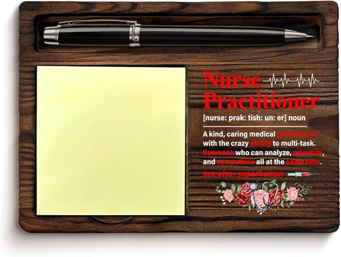 Nurse Practitioner Gifts for Women, Appreciation Gifts for NP Nurse Nicu Nurses Medical Assistant, Nurse Practitioner Definition Sticky Note Holder