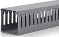 2" H x 2" W Cable Raceway, 99in Under Desk Wire Management Channel, Grey | Slotted Wire Duct, 6Pack, 16.5in Each, Heavy-Duty PVC Cable Management for Server Racks, Network Cables & Electrical Cabinets