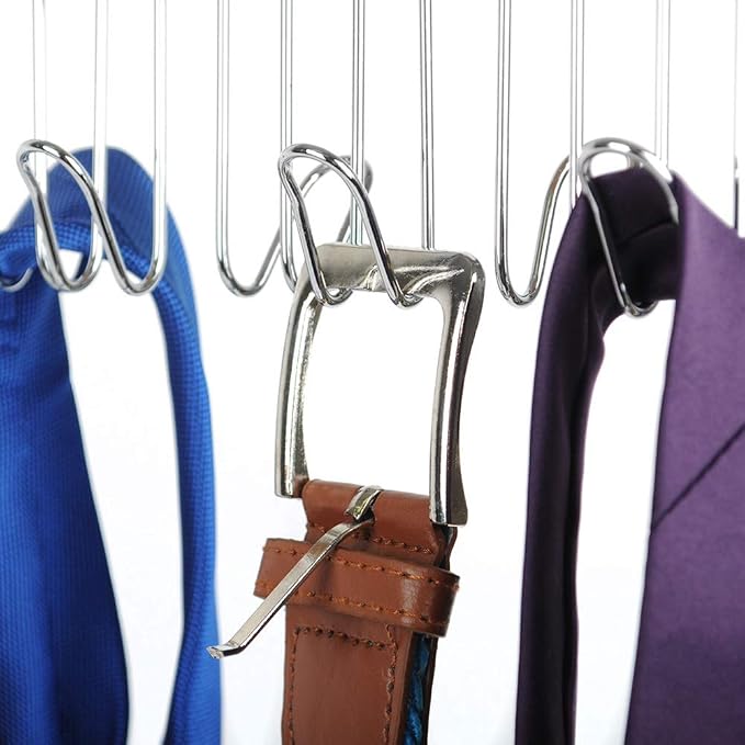 Umo Lorenzo Belt Hanger for Closet - Accessories Organizer Rack for Belts, Ties, and Scarves