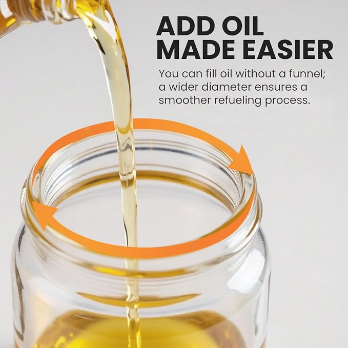 Oil spray can for kitchen, two in one leak proof plastic oil spray bottle, delicate handle spray olive oil can, reusable oil spray bottle, suitable for air frying pan, kitchen, salad, barbecue, baking