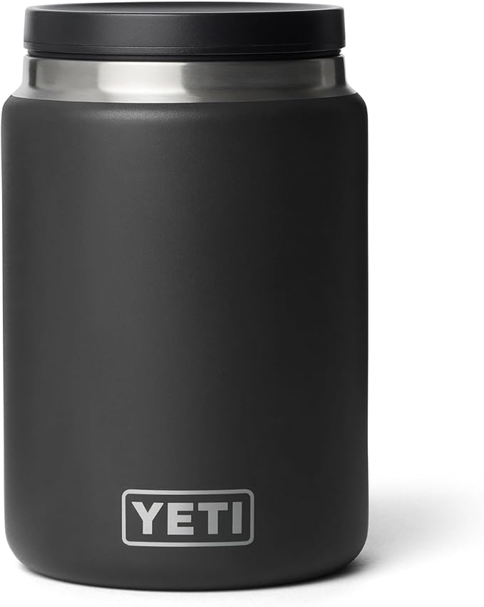 YETI Rambler 24 oz Food Jar, Vacuum Insulated, Stainless Steel, With Airtight Lid, Black