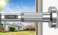 AIZESI 41-118 Inch Heavy Duty Silver Tension Curtain Rod - No Drilling, Adjustable, Rust-Proof for Outdoor, Living Room, Bathroom