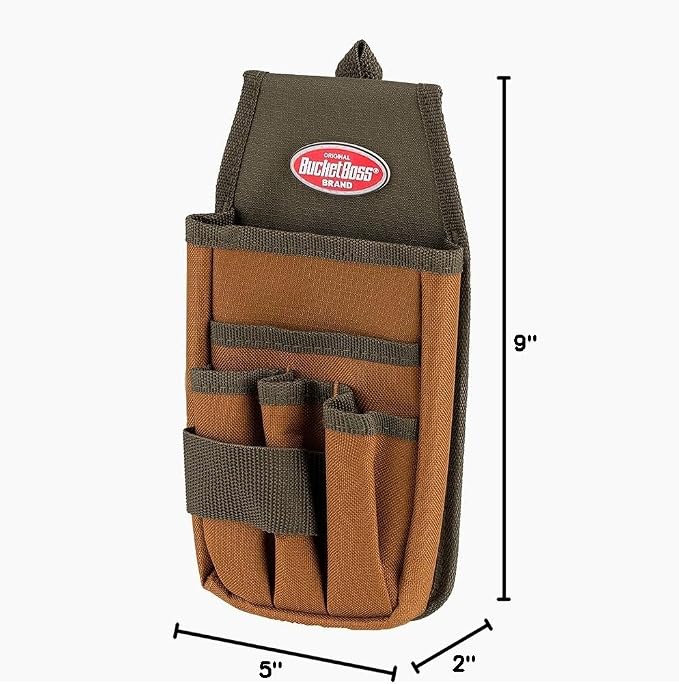 Bucket Boss - Utility Pouch with FlapFit, Pouches - Original Series (54170), Brown