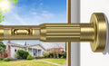 AIZESI 41-144 Inch Heavy Duty Gold Tension Curtain Rod - No Drilling, Adjustable, Rust-Proof for Outdoor, Living Room, Bathroom