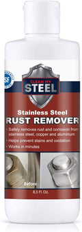 CLEAN MY STEEL Stainless Steel Rust Remover Cream 8.5 oz | NSF certified rust remover cream. Safe for home appliances and sinks