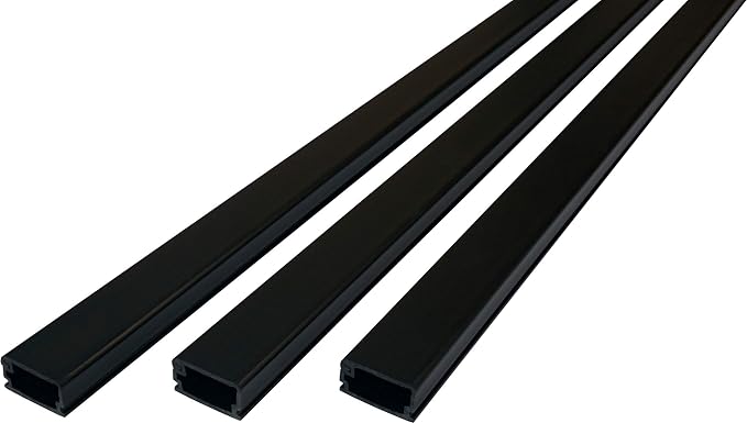 Electriduct Medium Latching Cable Raceway (500 Series) - 5 Feet - Black