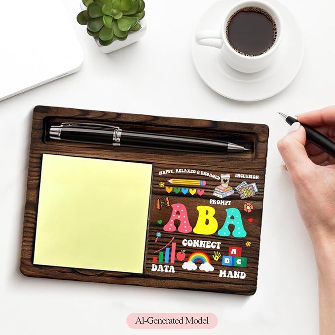 Behavior Therapist ABA Gifts, Appreciation Gift for Behavior Analysis Behavior Therapist Birthday Christmas, Mental Health Gifts ABA Sticky Note Holder