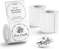 NIIMBOT 3 Roll Set Labels, 2" X 2" (50x50mm) Round Waterproof Thermal Label | for B1/B21/B31 Label Maker, for Thank You Sticker/Logo/Gift/Barcode/Kitchen Jar