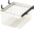 Closet Pull-Out Basket,Carbon Steel Stackable Storage Bins,Stackable Shelf Baskets Organizer,Adjusted Width for Bedroom Office Bathroom(12.99-17.71in)