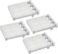 Gerrii 4 Pcs Closet Tension Shelf Rod Expandable Shelf Locker Organizer Adjustable Storage Rack Scalable Layered Divider Separator for Cabinet Wardrobe Kitchen Bathroom (14.96''-23.62'')