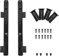 FRMSAET Heavy Duty 12/14/16/18 inches Thickness Steel Construction Ball Bearing Keyboard Slides Keyboard Drawer Slides Tray Accessories Cabinet Furniture Hardware Rails (16 inches, Black)