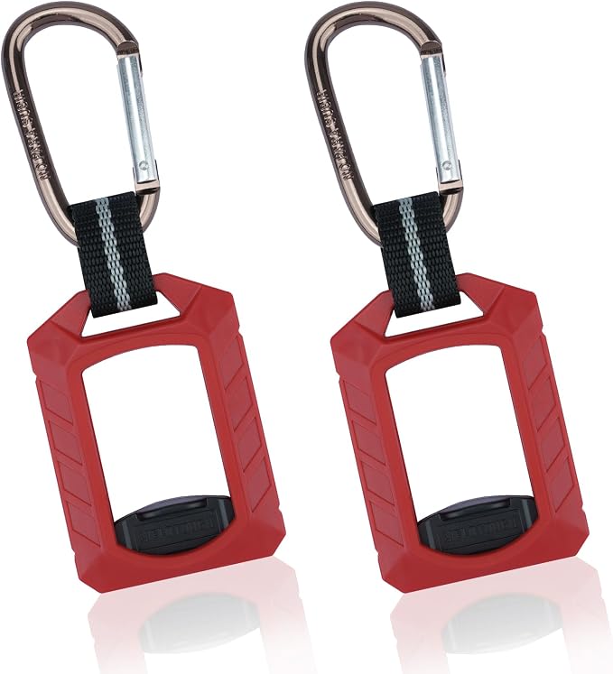 MELOTOUGH 2pcs Zip Tie Holder,Zip Tie Organizer for Zipties Arrangement, Cable Tie Holder Multi-Purpose Indoor and Outdoor Use（Red）