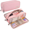 iSuperb Large Pencil Case 3 Compartments Pencil Pouch Big Capacity Pencil Bag for Kids Teen Girls Boys Student School Supplies Oxford Organizer Pen Bag Cosmetic Makeup Pouch