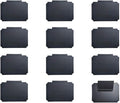 12 pcs Removable Bin Labels Clip, Basket Labels Clips On Set, Plastic Basket Bin Label Clip on, Kitchen Clips Label Holder for Basket Pantry Organization Box (Black)