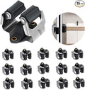 3-H 15 Pack Mop and Broom Holder Big Size Hanging 1 KG Extra,Broom Hanger Wall Mount for Hanging and Organizing Shove Rake Yard Tools in Shed Kitchen Laundry Room Bathroom Garden(Black)