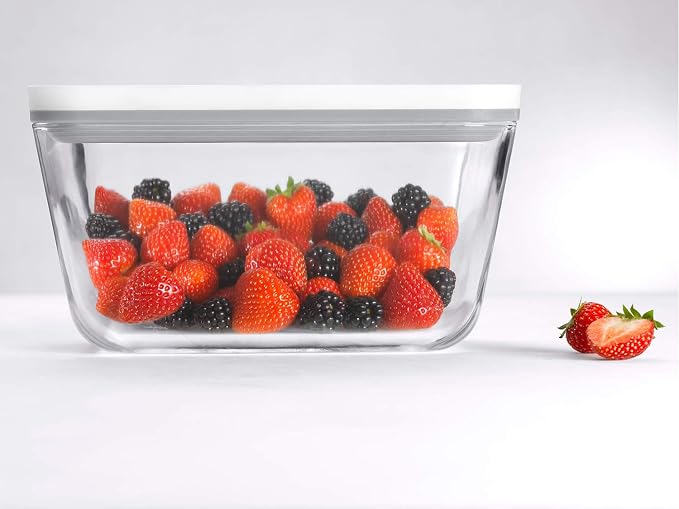 ZWILLING Fresh Save 36803-200 Fresh & Save Vacuum Glass Container, Medium Size, Airtight, Heat-resistant Glass Storage Container
