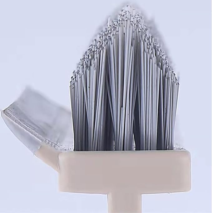2 in 1 Floor Brush Scrubber with Long Handle Grout Brush 3 Poles 53.5'' New Upgrade Stiff Bristle Cleaning Scrub Brush with Squeegee 120°Rotating Tile Brush for Cleaning Bathroom Glass Patio Kitchen