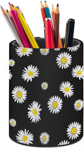 Daisy Pen Holder Pencil Cup for Desk Organizer | Cute Makeup Brush Holder PU Multifunctional Office Suppliesfor Decor Home Classroom School