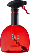 Evo Original Oil Sprayer Bottle | Non-Aerosol for Olive Oil, Cooking Oils, Vinegars | 24-Oz Capacity | Rotatable Nozzle | Gourmet Cooking Tools - Food-Safe Materials | Red