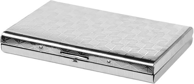 Slim Credit Card Holder RFID Blocking Credit Card Stainless Steel Metal Wallet Business Card Cases with 6 Slots Men for Women