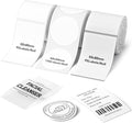 NIIMBOT 3 Roll Set Label, 50x80mm White/50x80mm Clear/50x50mm White Round | Thermla Label Comptible with B1/B21/B21 Pro Label Maker, for Kitchen Jar/ Address/Price/Gift