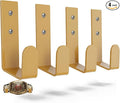 4 Pcs Wrestling Championship Belt Wall Display Holder Belt Horizontal Wall Mount Display Organizer Secure Rack for Wrestling Gifts and Awards