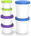 BALCI - Premium Ice Cream Containers (6 Pack - 1 Quart, 16oz & 8oz) Perfect Freezer Storage Tubs with Lids for Ice Cream, Sorbet and Gelato! - Blue | Purple | Green