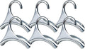 Bag-a-Vie Purse Hanger for Closet - Handbag Organizer Hooks for Hanging Bags & Purses, Protecting Bag Shape & Organizing Space (6 Hangers, Silver Metal)