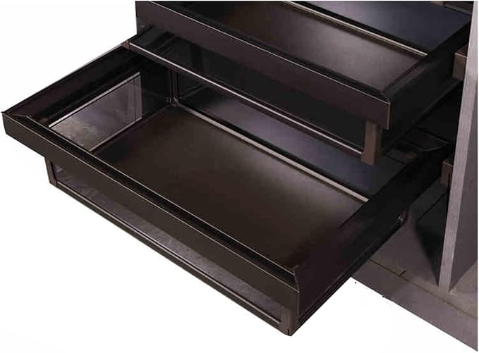 Pull Out Cabinet Storage Basket,Telescopic Coat Drawer for Kitchen,Stackable Detachable Baskets Closet Storage Box,for Kitchen Office Wardrobes Cupboard Storage(Black,47x56x18cm)