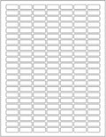 Rectangle Labels Clear Matte Finish 1" x 0.375" -824 Pack Includes Bonus Red Label Stickers - Clear Retail Package Seals by Royal Green