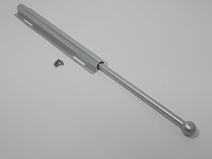 12-Inch Long Expendable and Reversible Pullout Closet Wardrobe Valet Rod with Installation screws (Matte Chrome)