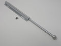 12-Inch Long Expendable and Reversible Pullout Closet Wardrobe Valet Rod with Installation screws (Matte Chrome)